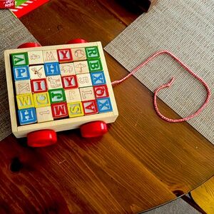 Melissa & Doug Classic 123-ABC Block Cart